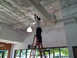 Commercial Electrician Installing New Circuits
