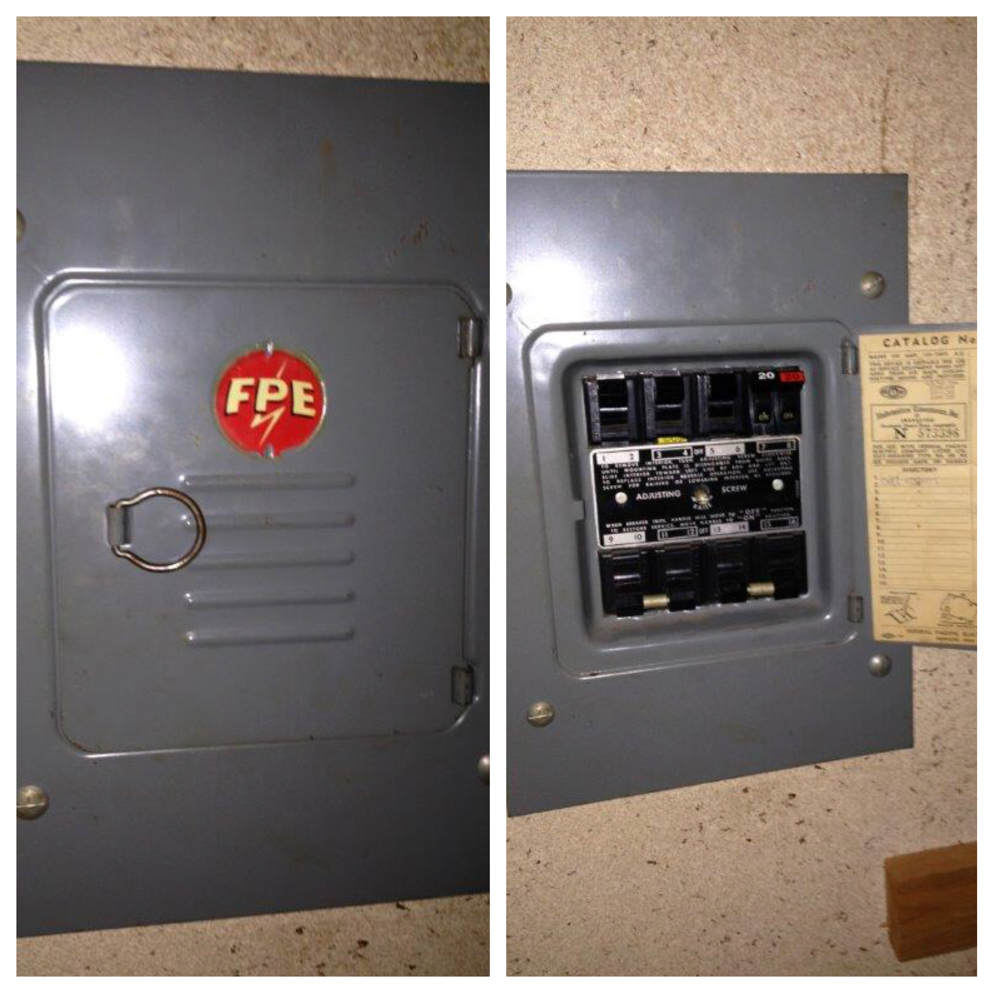 Federal Pacific Electrical Panel